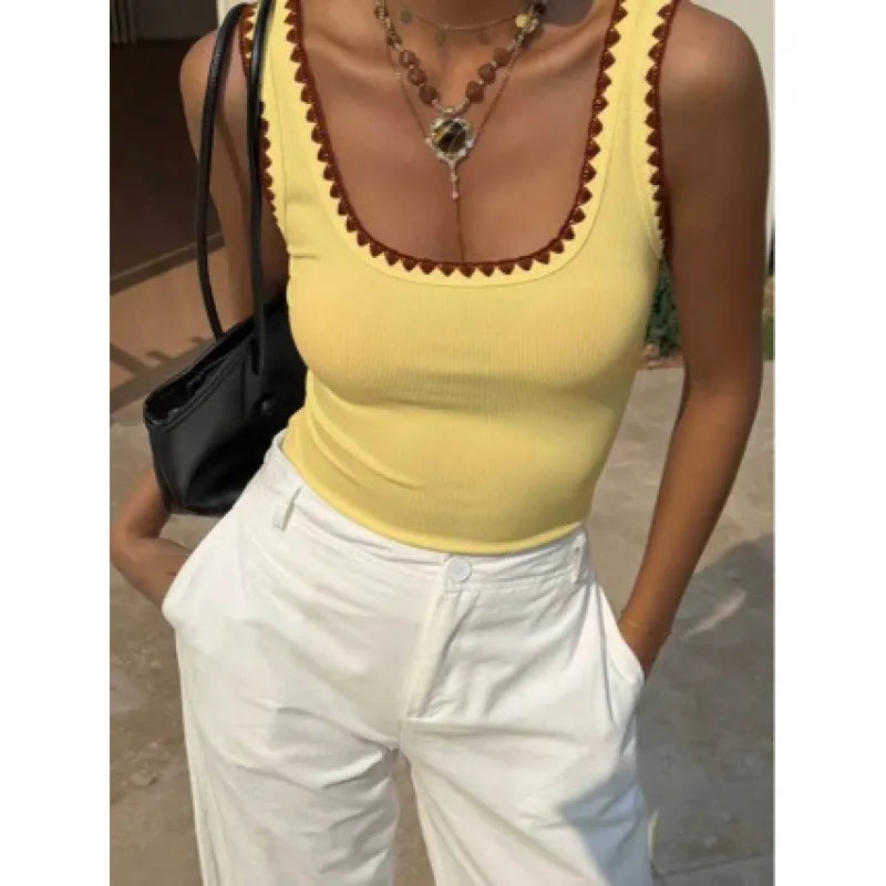 Women's Sleeveless Knit Vest Layer – Slip Style for Layering