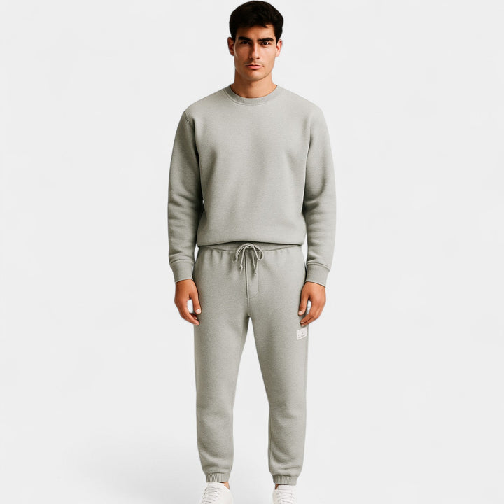 Men's Wool Loungewear Set – Crew Neck and Trousers