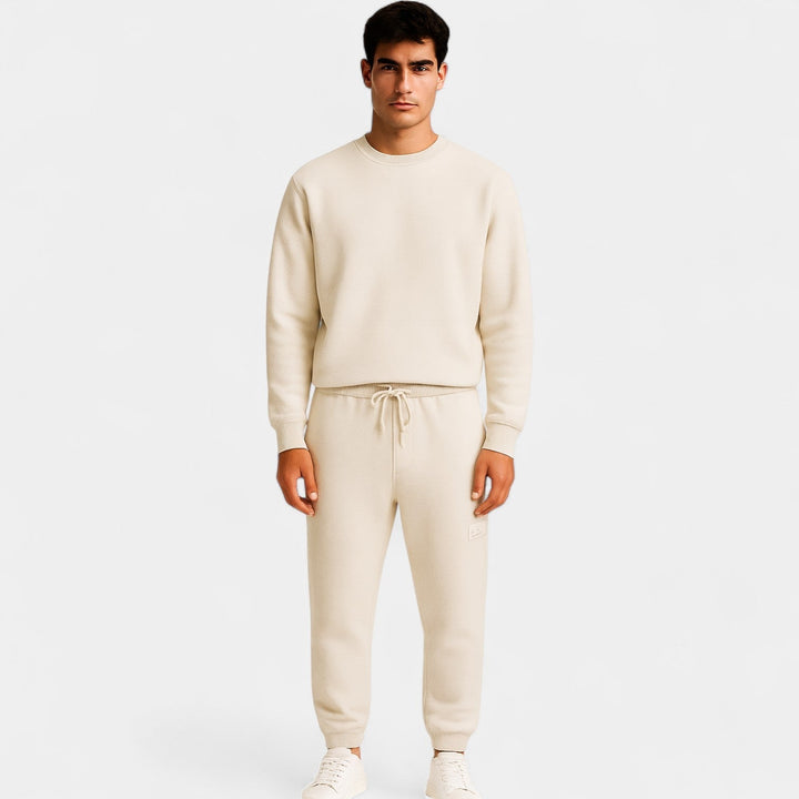 Men's Wool Loungewear Set – Crew Neck and Trousers