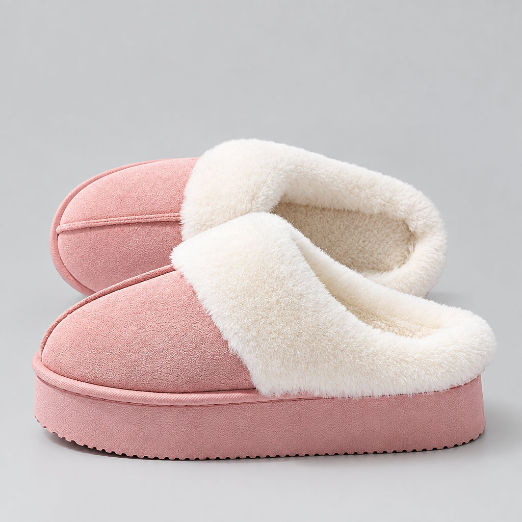 Women's Thick Sole Indoor Slipper – Anti-Slip Cozy Lined Comfort