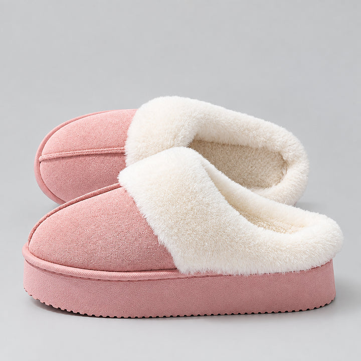 Women's Thick Sole Indoor Slipper – Anti-Slip Cozy Lined Comfort