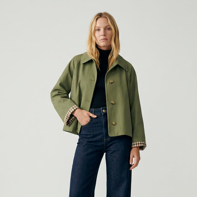 Women's Jacket, Plaid-Lined, Regular Fit – Classic Layer Coat