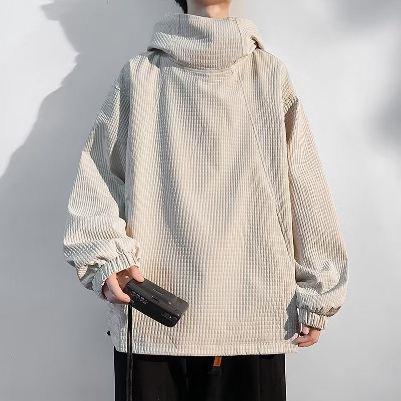 Men's Hoodie Pullover Jacket – Relaxed Fit Workwear Style