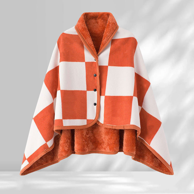 Striped Shawl Blanket – Soft Lightweight Throw for Home