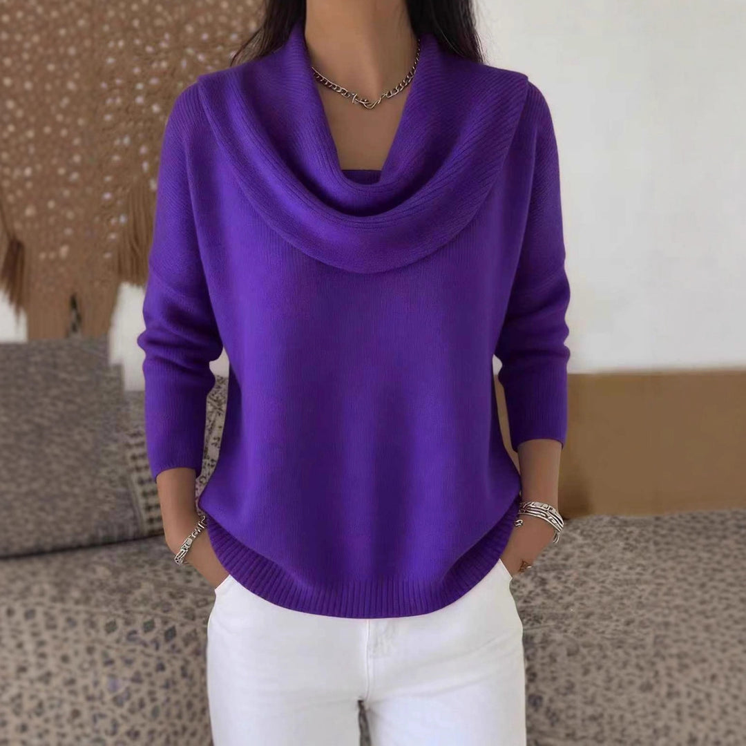 Women's Sweater – Soft Knit Relaxed Fit Pullover for Comfort
