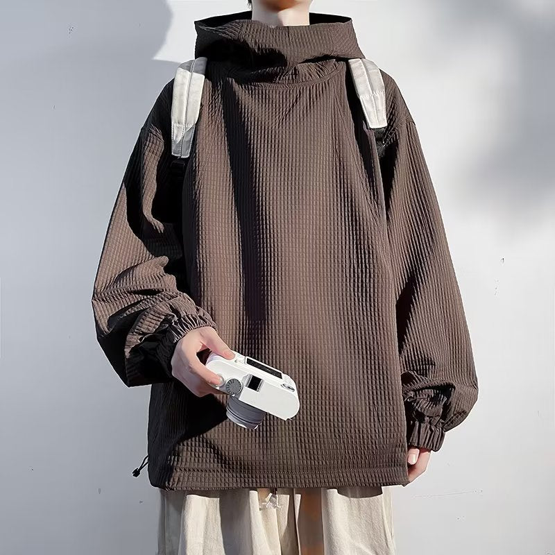 Men's Hoodie Pullover Jacket – Relaxed Fit Workwear Style