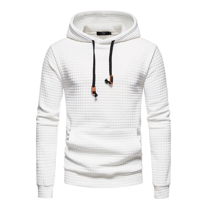 Men's Hoodie – Solid Slim Fit Pullover Minimalist Sweater Cotton Blend