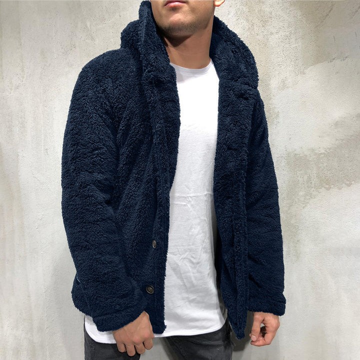 Men's Jacket – Soft-Touch Plain Casual Outerwear Layer