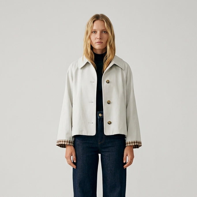 Women's Jacket, Plaid-Lined, Regular Fit – Classic Layer Coat