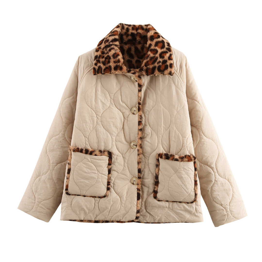 Women's Reversible Animal Print Jacket – Structured Double-Sided Fabric