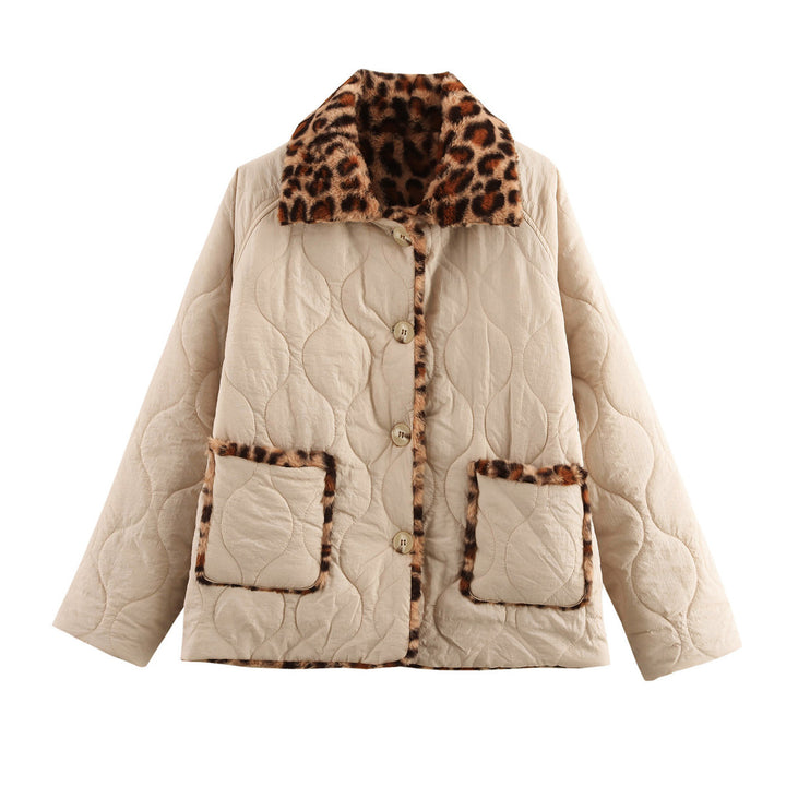 Women's Reversible Animal Print Jacket – Structured Double-Sided Fabric