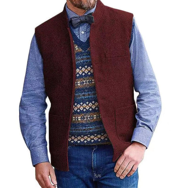 Men's Cotton Vest – Casual Cardigan Style with Clean Silhouette
