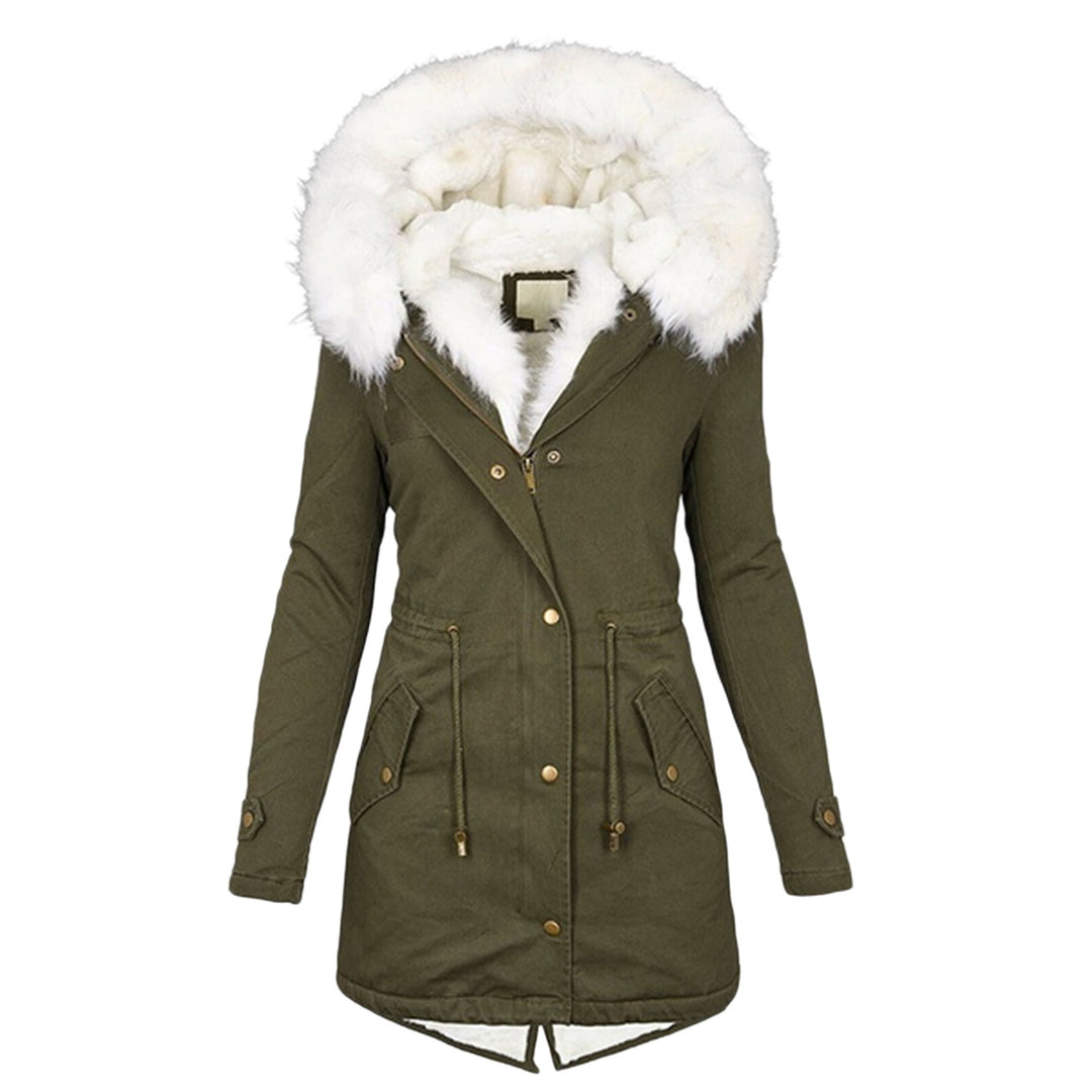 Padded Jacket for Women – Warm, Stylish Contrast Collar Outerwear