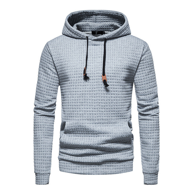 Men's Hoodie – Solid Slim Fit Pullover Minimalist Sweater Cotton Blend