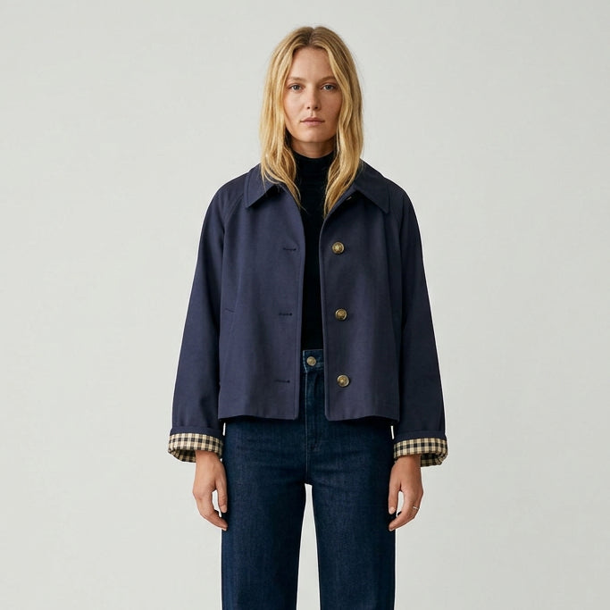 Women's Jacket, Plaid-Lined, Regular Fit – Classic Layer Coat