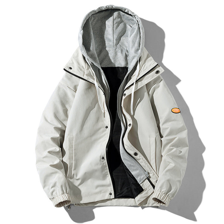 Men's Relaxed Fit Hooded Jacket – Lightweight Casual Outerwear