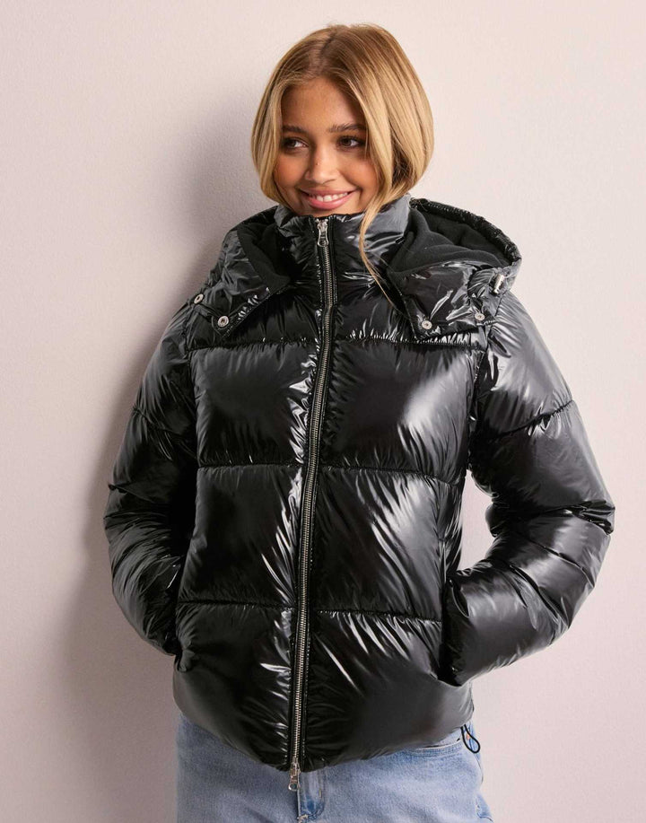 Women's Cotton-Linen Jacket with Padded Hood – 3D Street Style