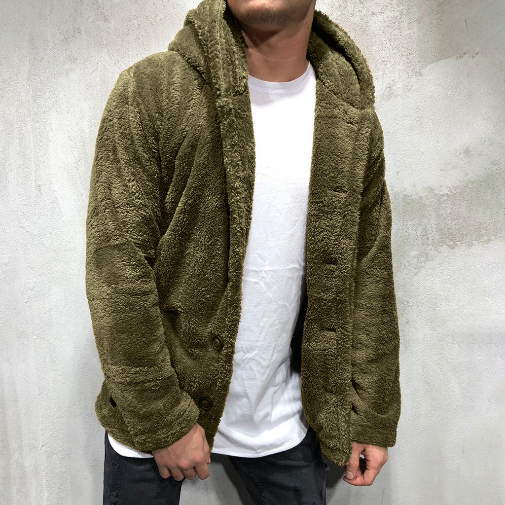 Men's Jacket – Soft-Touch Plain Casual Outerwear Layer