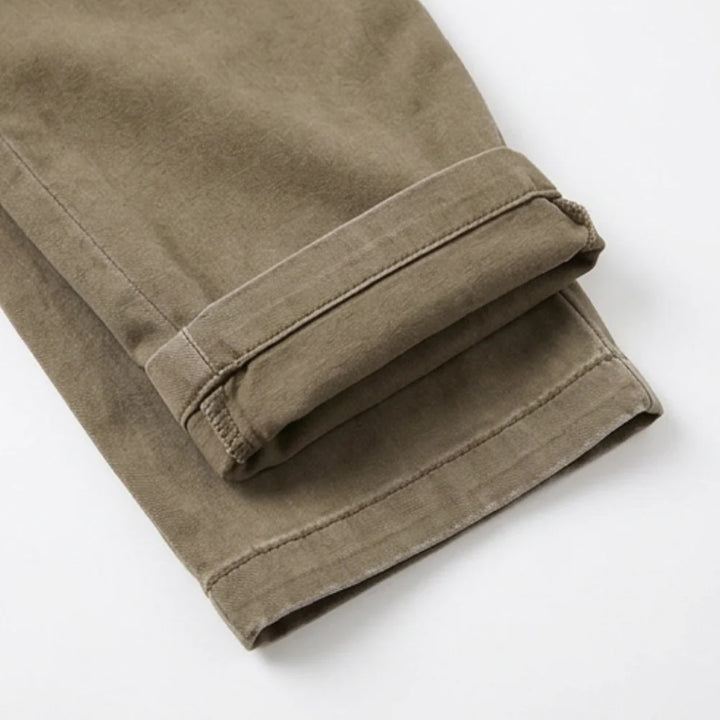Men's Utility Tapered Pants – High Waist Patchwork Detail