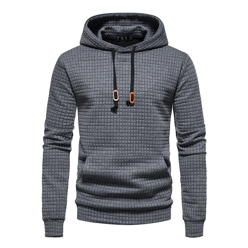 Men's Hoodie – Solid Slim Fit Pullover Minimalist Sweater Cotton Blend