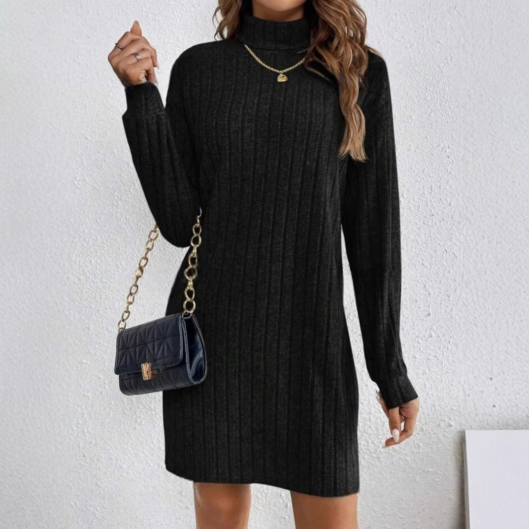 Women's Cotton Blend Midi Dress – Relaxed Fit Everyday Style