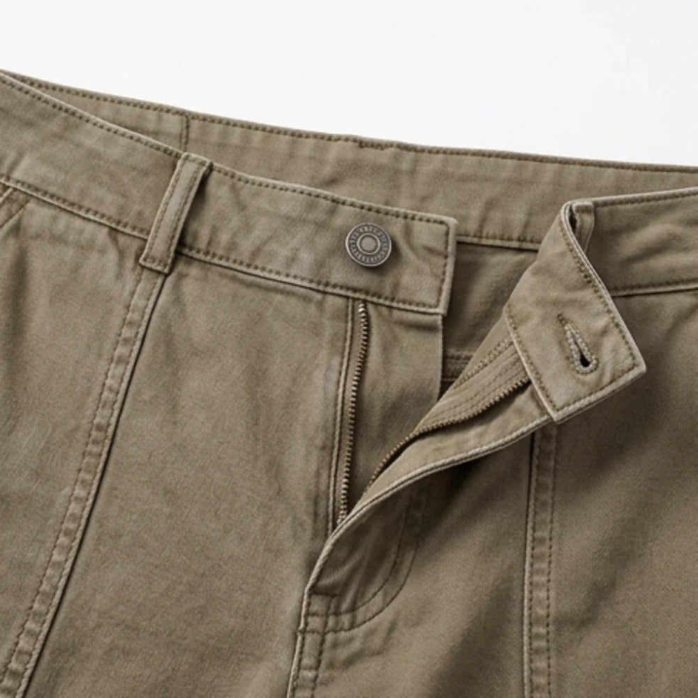 Men's Utility Tapered Pants – High Waist Patchwork Detail