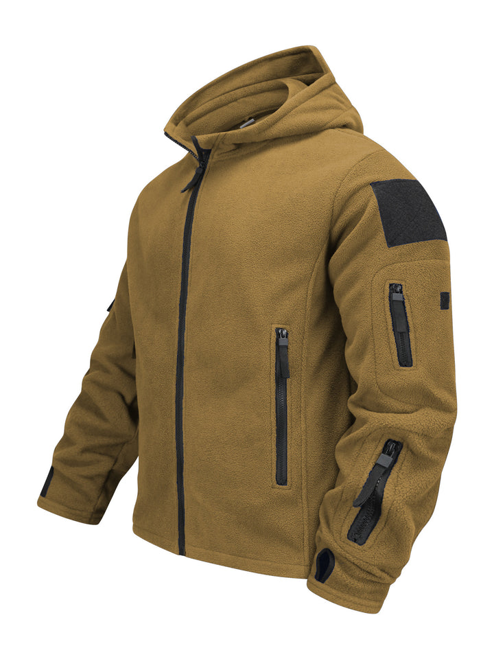 Men's Fleece Jacket – Slim Fit, Warm Outdoor Layer with Zipper Pockets