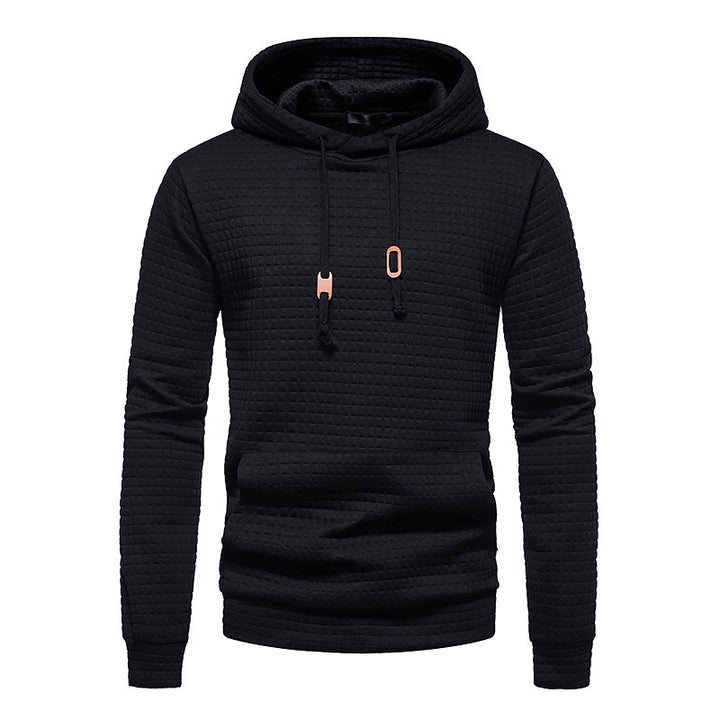 Men's Hoodie – Solid Slim Fit Pullover Minimalist Sweater Cotton Blend