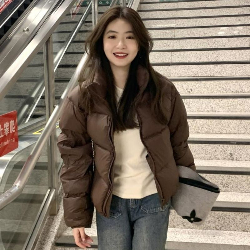Women's Short Padded Winter Coat – Extra Thick Loose Fit for Petite