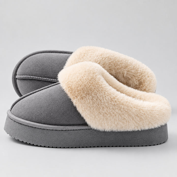 Women's Thick Sole Indoor Slipper – Anti-Slip Cozy Lined Comfort