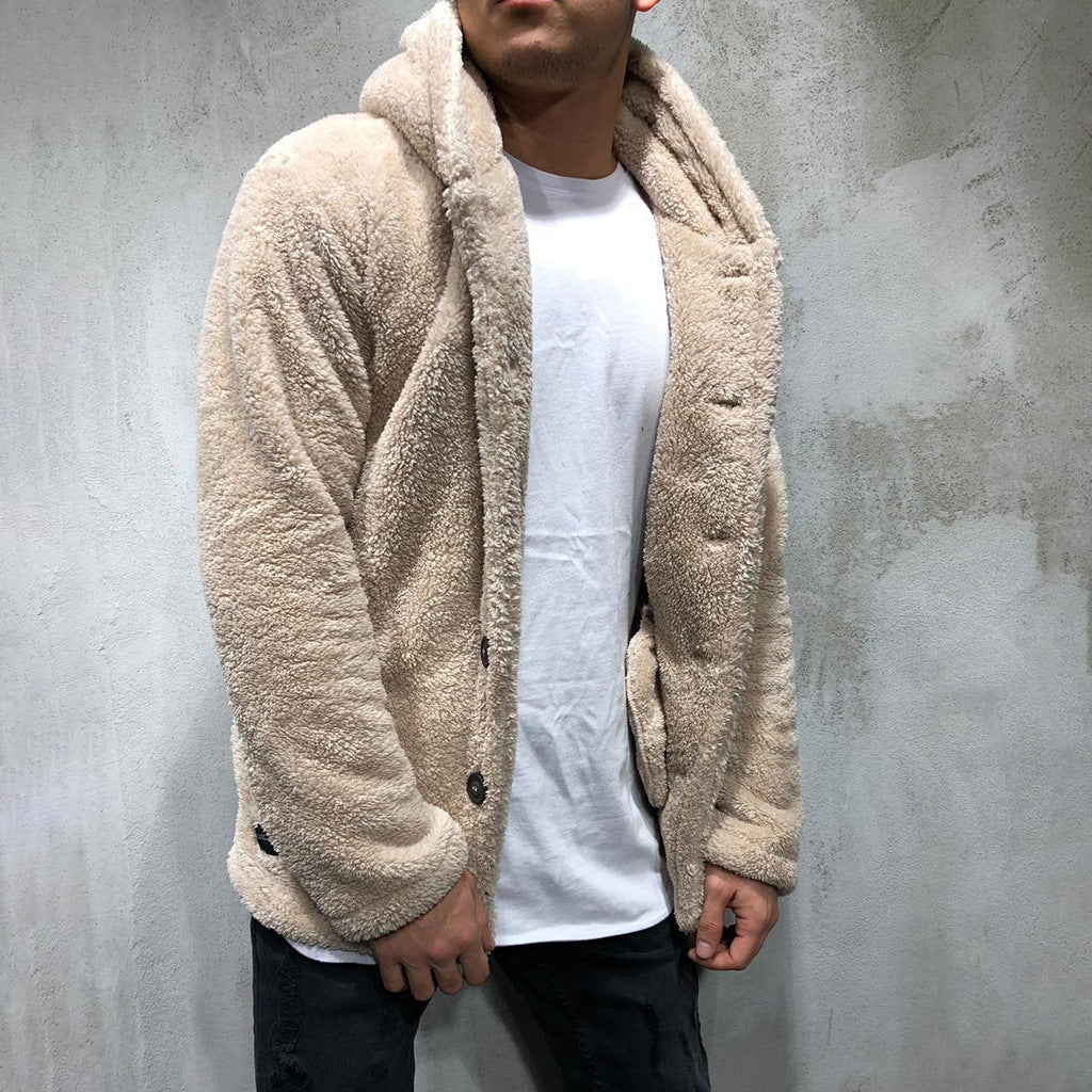 Men's Jacket – Soft-Touch Plain Casual Outerwear Layer