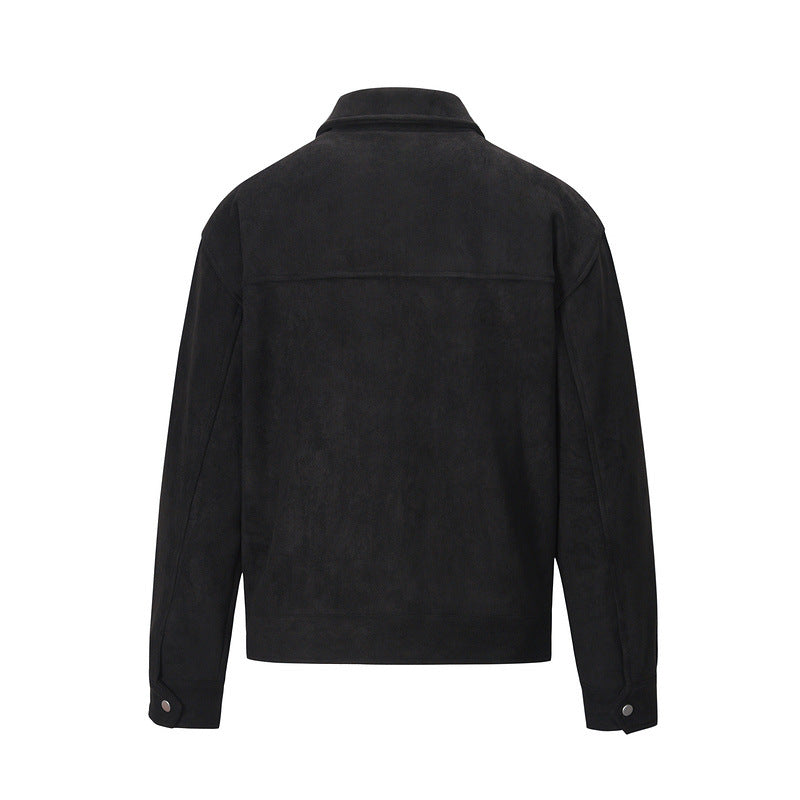 Men's Cotton Zip Jacket – Multi-Pocket Minimalist Design