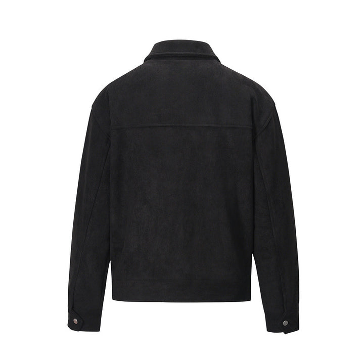 Men's Cotton Zip Jacket – Multi-Pocket Minimalist Design
