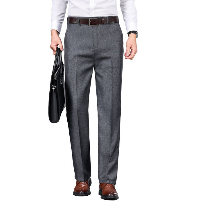 Men's Straight-Cut Dress Trouser – Refined Easy-Care Winter Weight