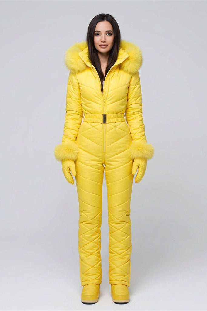 Women's Padded Jumpsuit – Streamlined Winter Streetwear One Piece