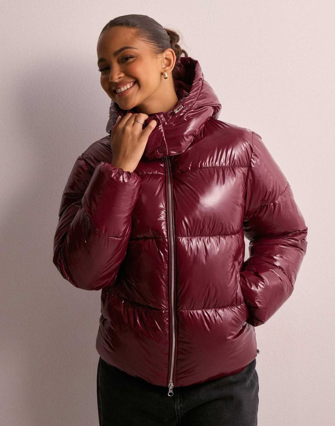 Women's Cotton-Linen Jacket with Padded Hood – 3D Street Style