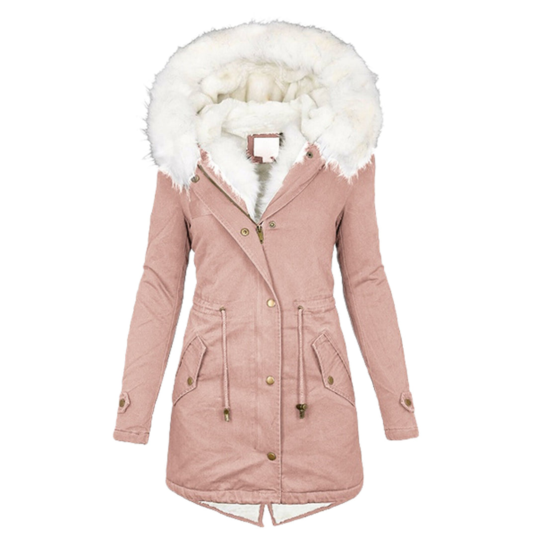 Padded Jacket for Women – Warm, Stylish Contrast Collar Outerwear