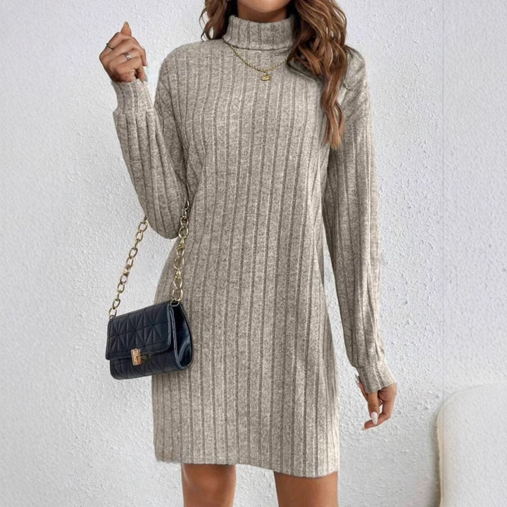 Women's Cotton Blend Midi Dress – Relaxed Fit Everyday Style