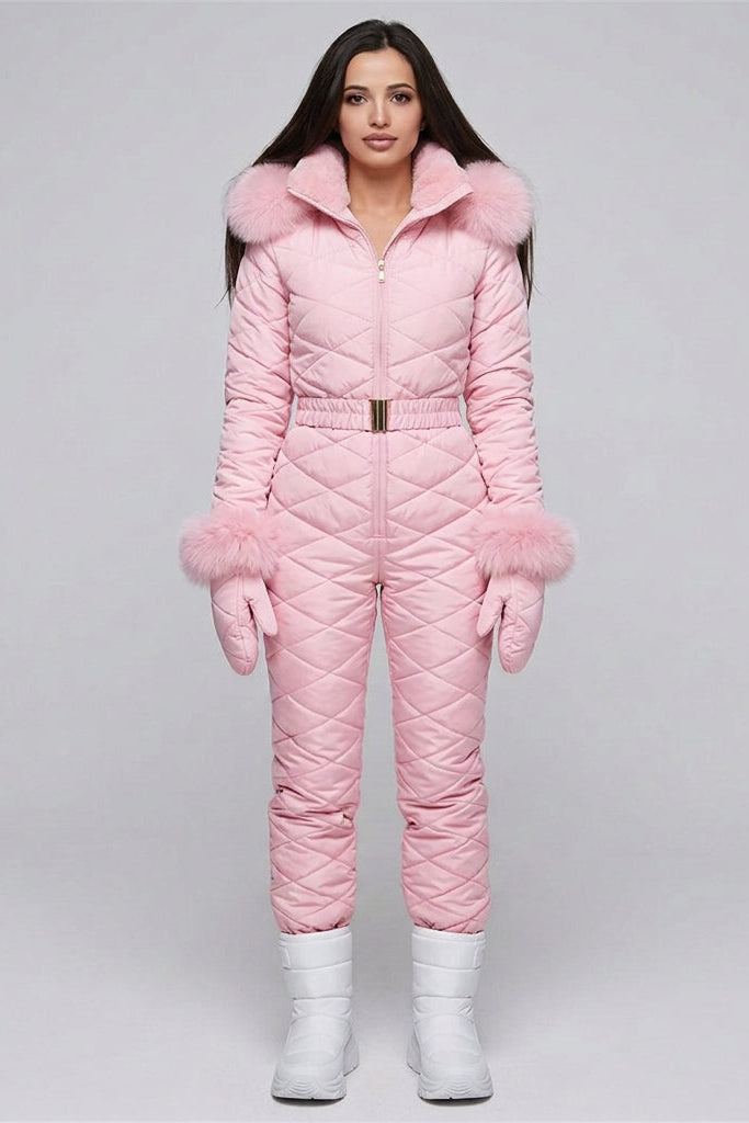 Women's Padded Jumpsuit – Streamlined Winter Streetwear One Piece