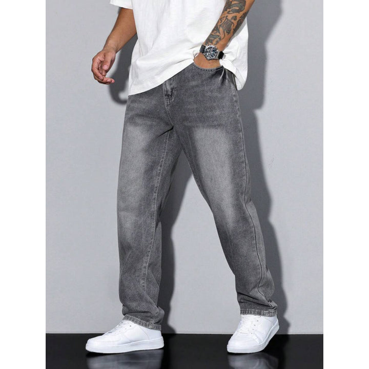 Men's Wool-Lined Straight-Leg Jeans – Relaxed Loose Fit