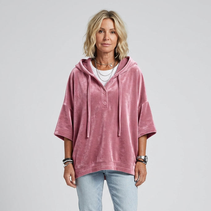 Women's Relaxed Fit Blouse – Smooth Lightweight Fabric Top