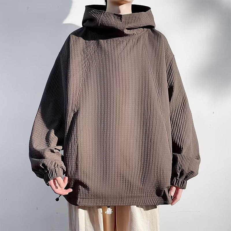 Men's Hoodie Pullover Jacket – Relaxed Fit Workwear Style