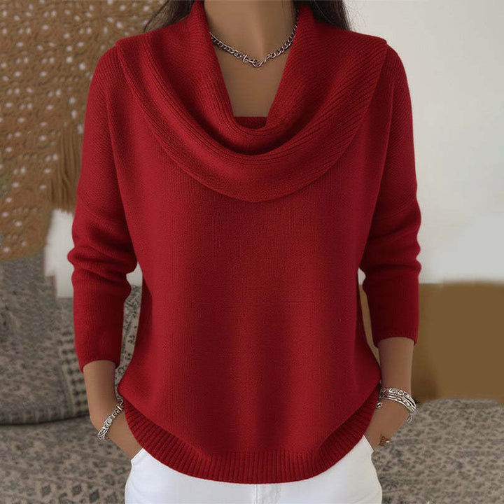 Women's Sweater – Soft Knit Relaxed Fit Pullover for Comfort