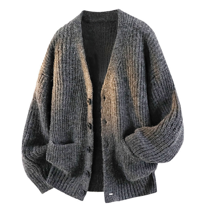 Men's Knit Cardigan Sweater – Soft Cotton Blend, Relaxed Fit Layers
